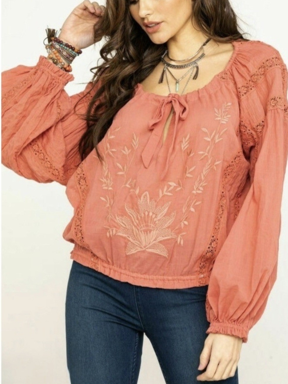 Free People NWT Maria Maria Lace Athena Blouse XS Retails  $128
